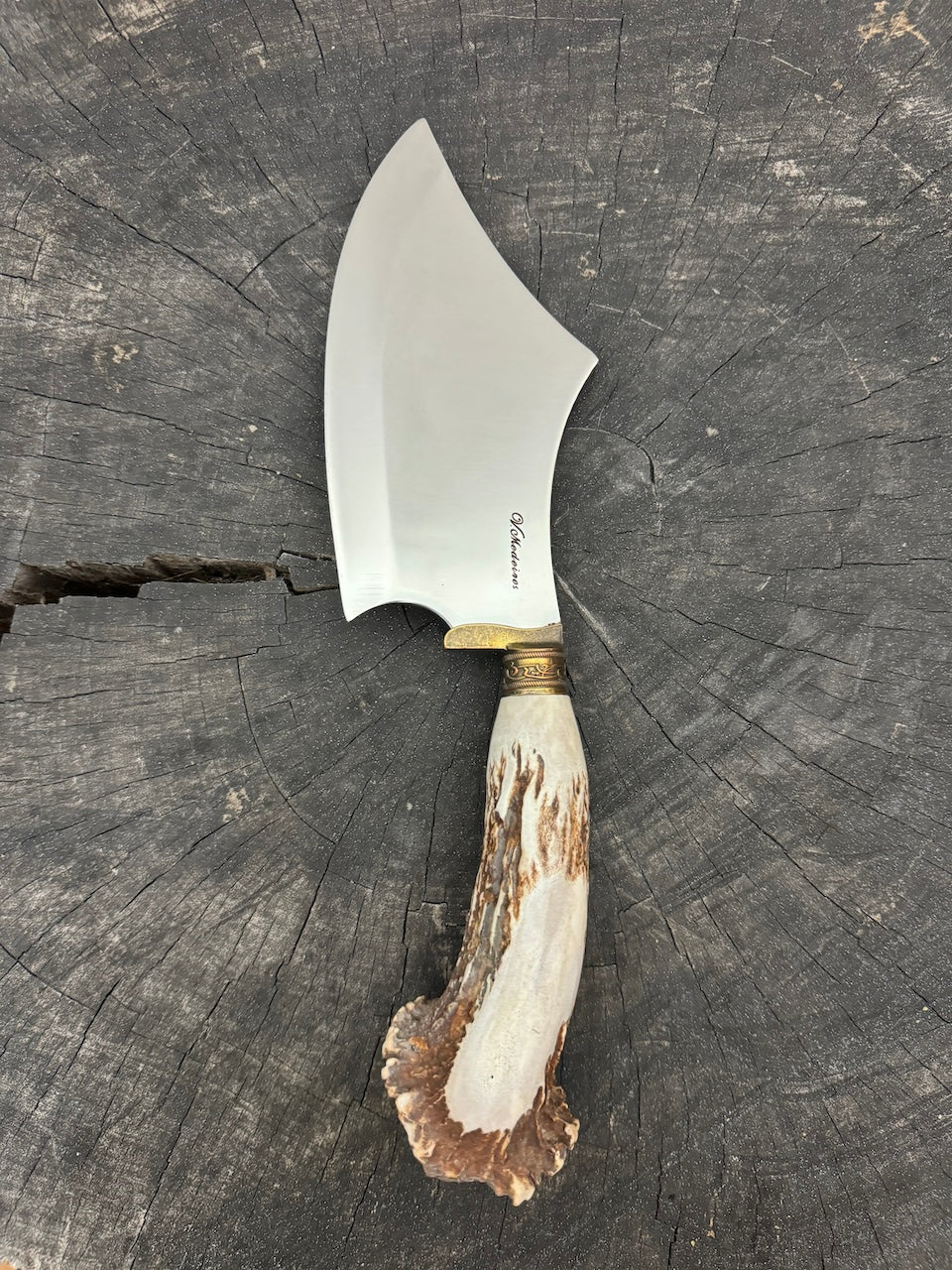 7&quot; Cutelo Wild Cleaver, Deer Antler, SS440 - 180mm