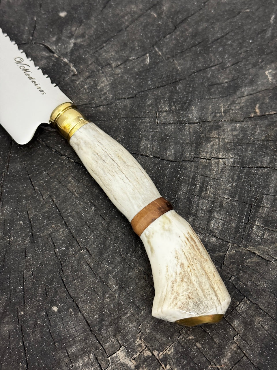 6" Utility Knife, Deer Antler, SS440 - 150mm