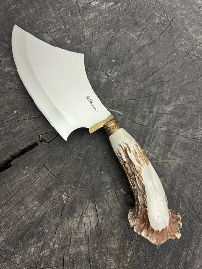 7&quot; Cutelo Wild Cleaver, Deer Antler, SS440 - 180mm