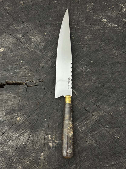 8" Chef Knife, Custom Block, SS420 - 200mm