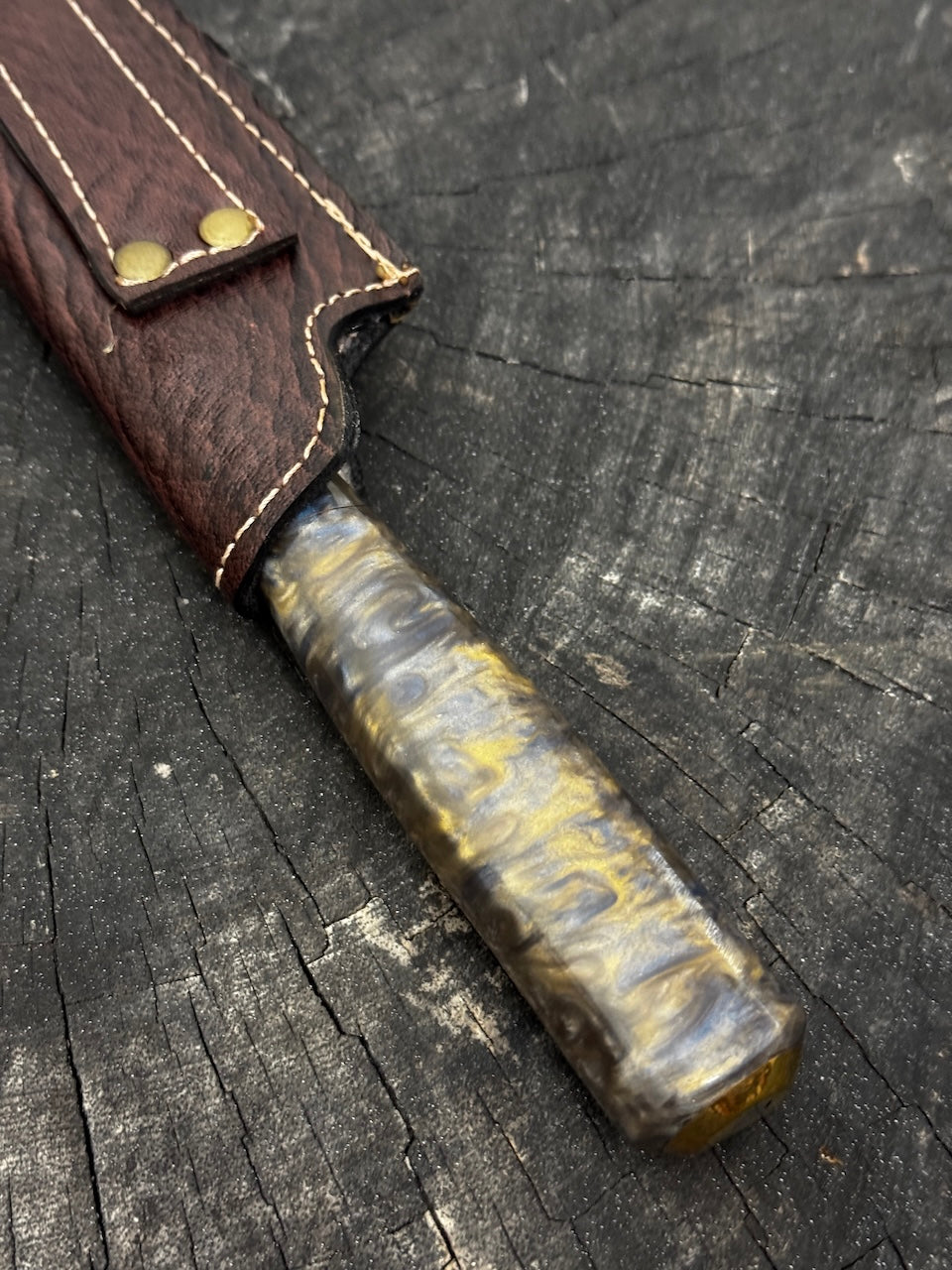 8" Chef Knife, Custom Block, SS420 - 200mm