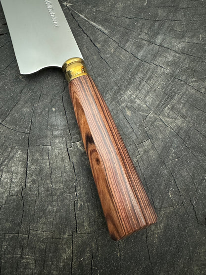 9&quot; Santoku Knife, Native Hardwood, SS440 - 200mm