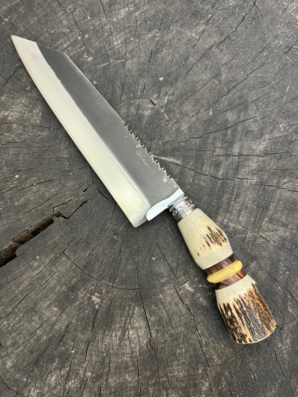 9&quot; Bunka Pro Knife, Deer Antler, RSS440 - 220mm