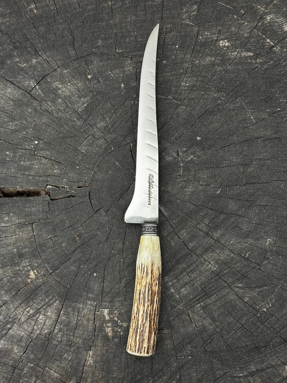 8" Boning Knife, Deer Antler, SS420 - 200mm