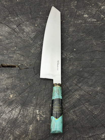 8" Kultura Knife, Glowing Hybrid Maple Burl, SS440 - 200mm