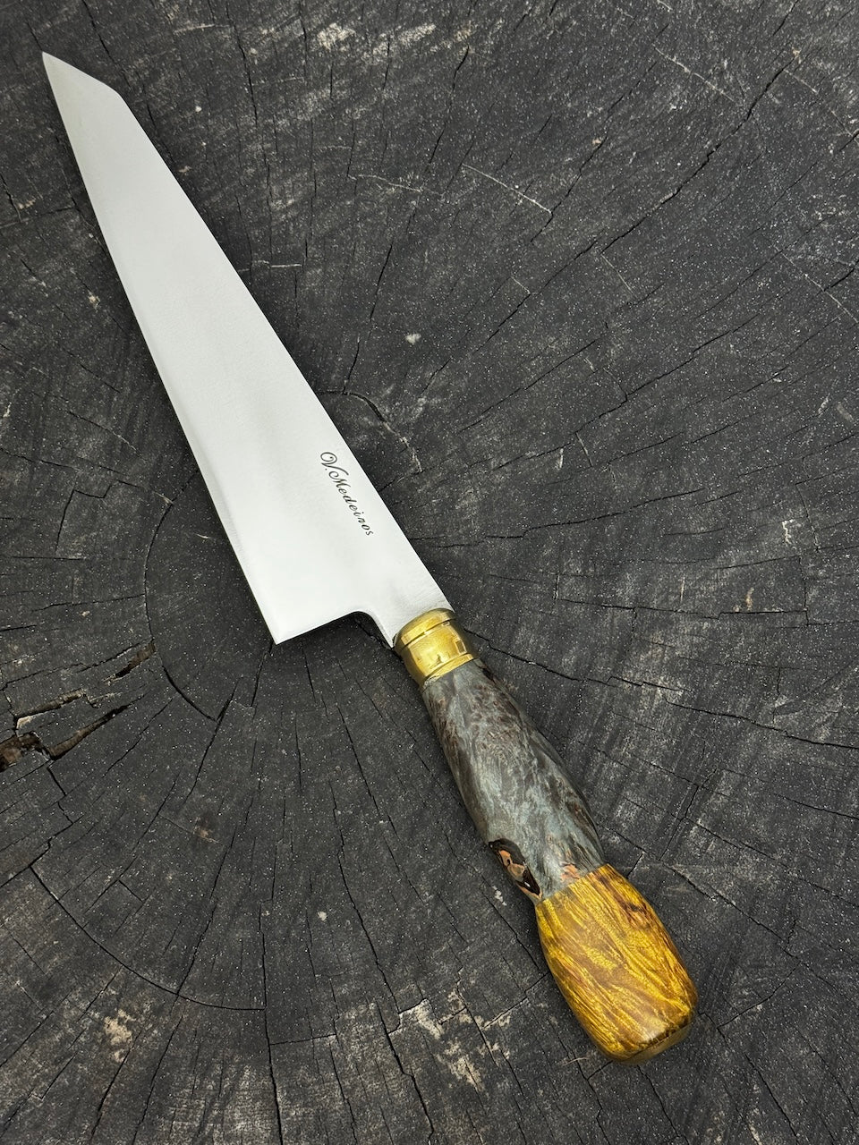 8" Branca Knife, Maple Burl, SS440 - 210mm
