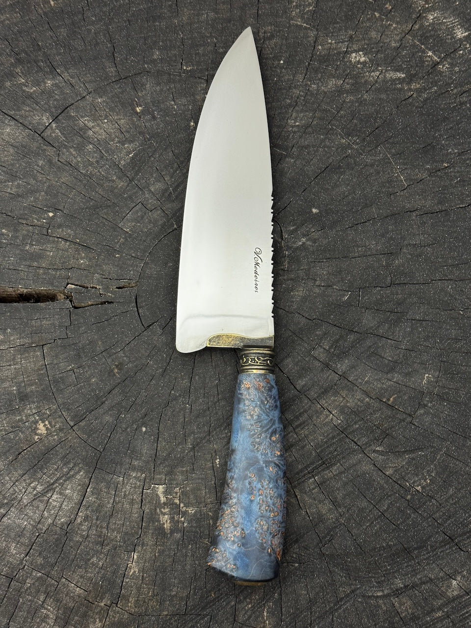 8" Picanha Chef Knife, Maple Burl, SS440 - 200mm