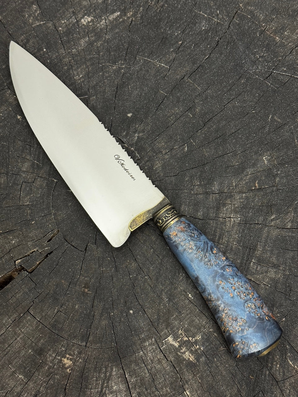 8" Picanha Chef Knife, Maple Burl, SS440 - 200mm