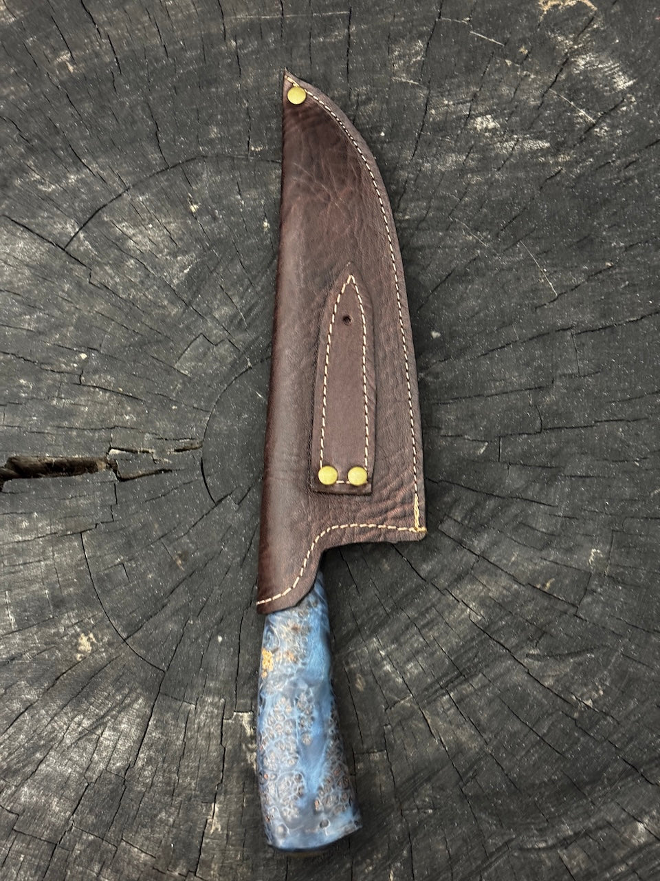 8" Picanha Chef Knife, Maple Burl, SS440 - 200mm