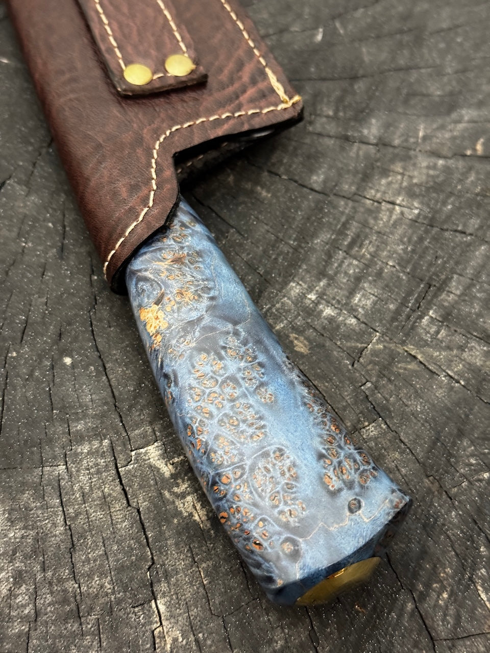 8" Picanha Chef Knife, Maple Burl, SS440 - 200mm