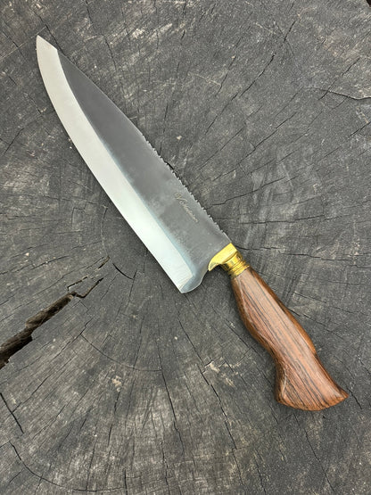 10&quot; Chef Picanha Knife, Native Hardwood, RSS440 - 250mm