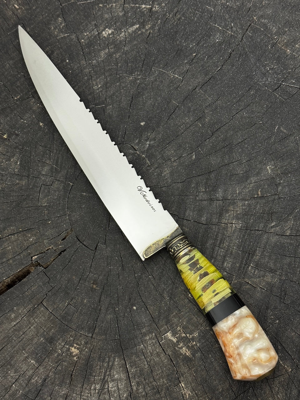10" Chef Knife, Custom Block, SS440 - 250mm