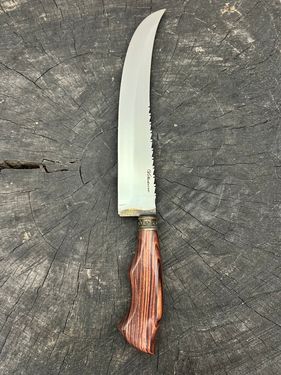 10&quot; Butchers Knife, Native Hardwood, SS440 - 250mm