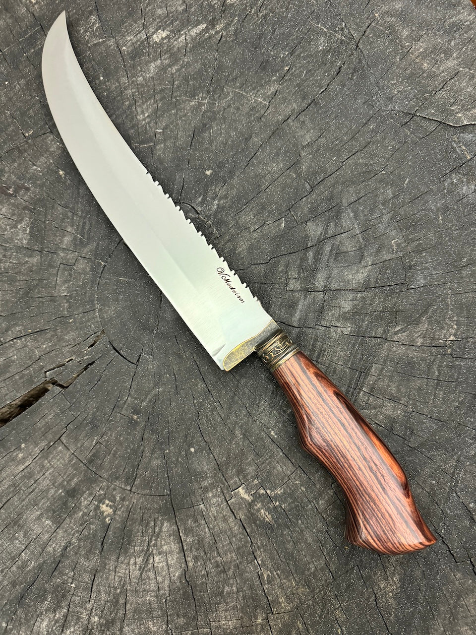 10&quot; Butchers Knife, Native Hardwood, SS440 - 250mm