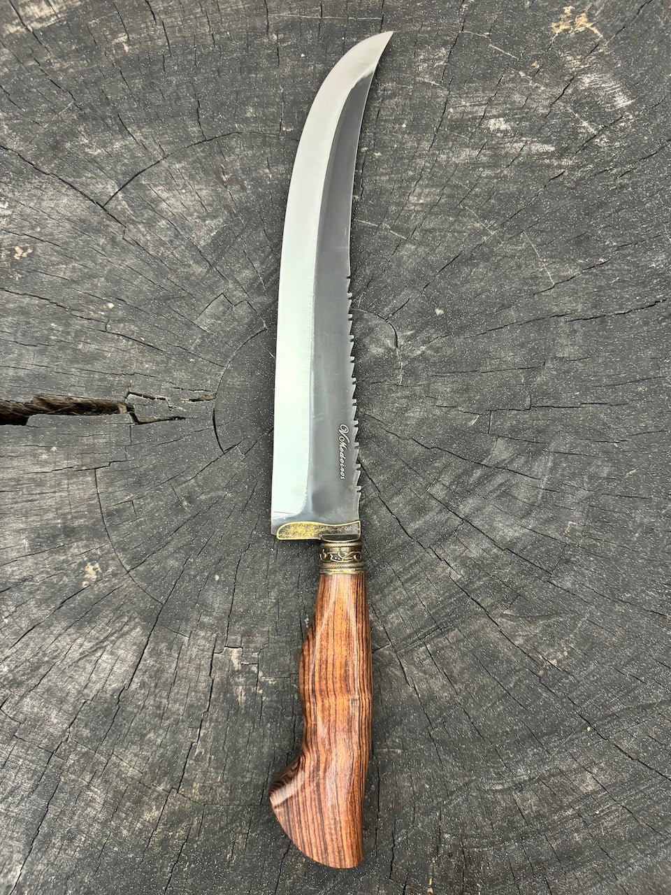 10&quot; Butchers Knife, Native Hardwood, RSS440 - 250mm