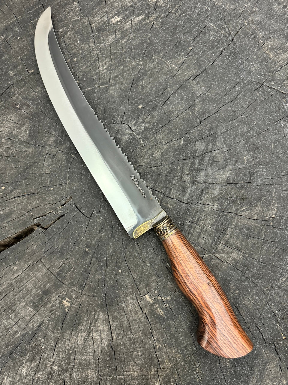 10&quot; Butchers Knife, Native Hardwood, RSS440 - 250mm