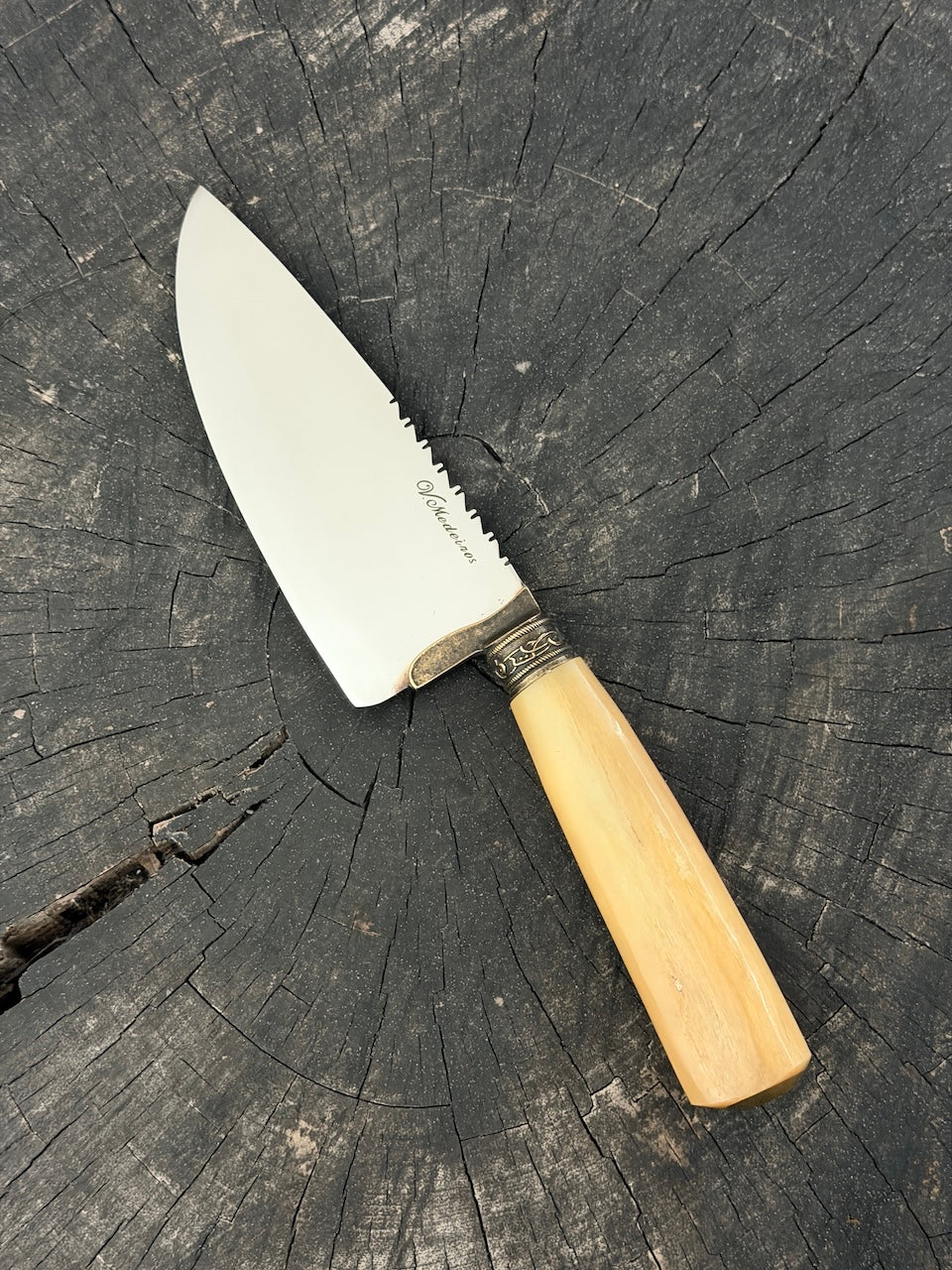 6" Picanha Knife, Ostrich Bone, SS440 - 150mm