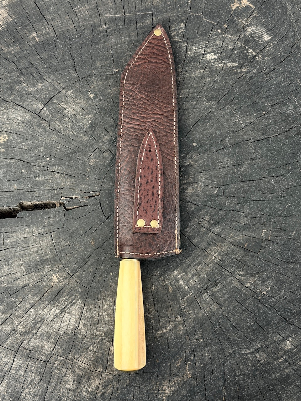 8" Kultura Knife, Ostrich Bone, SS440 - 200mm