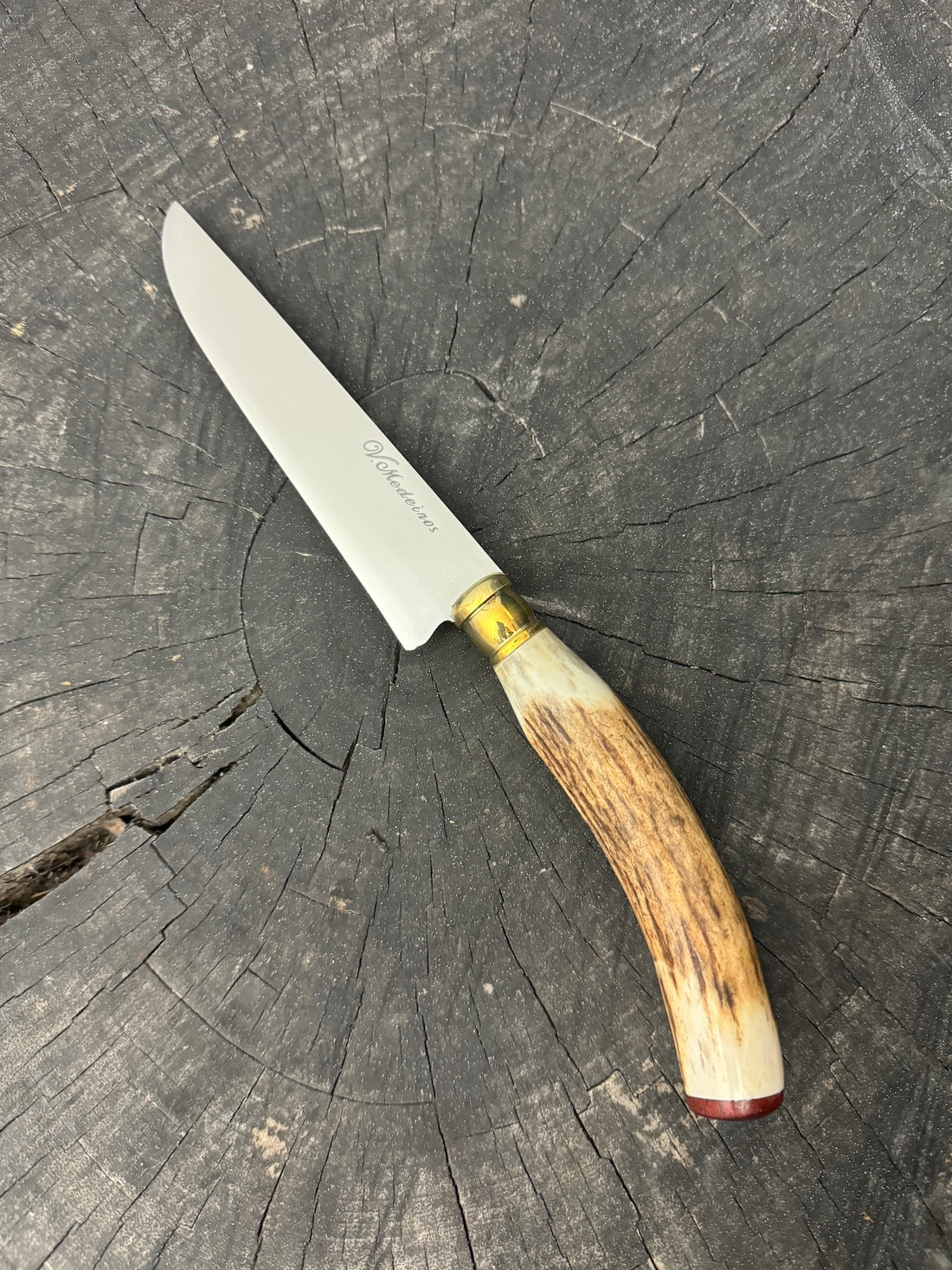 5&quot; Steak Knife, Deer Antler, SS440 - 125mm