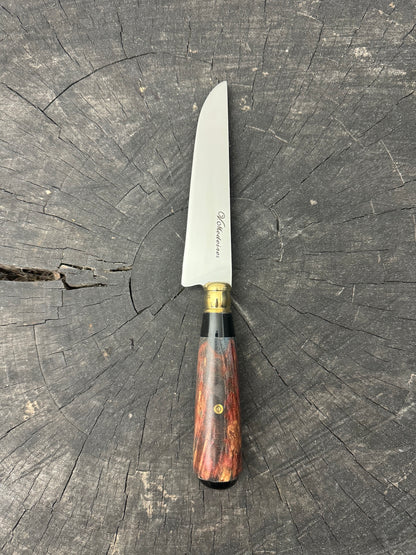 5&quot; Steak Knife, Maple Burl, SS440 - 125mm