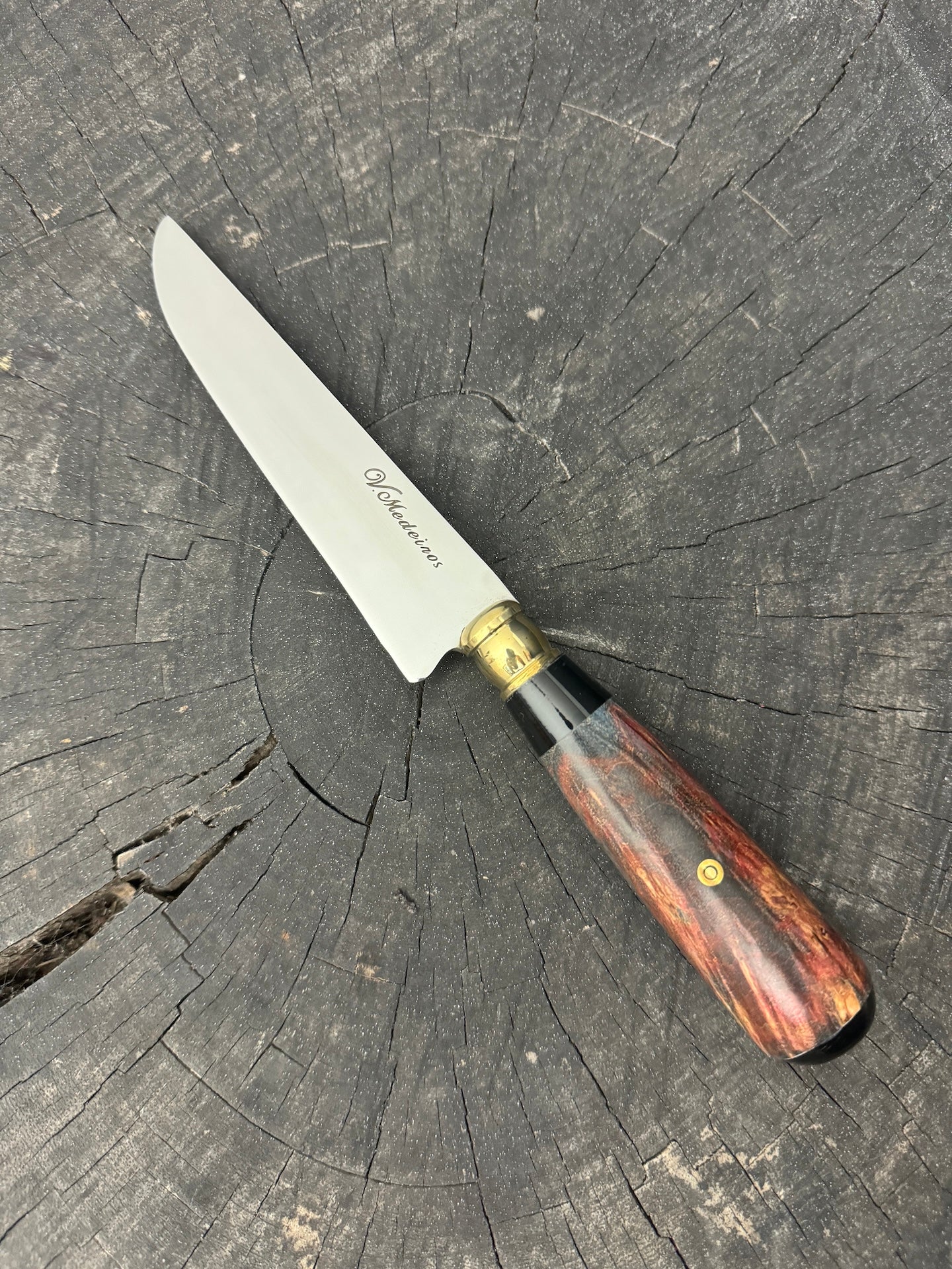 5&quot; Steak Knife, Maple Burl, SS440 - 125mm