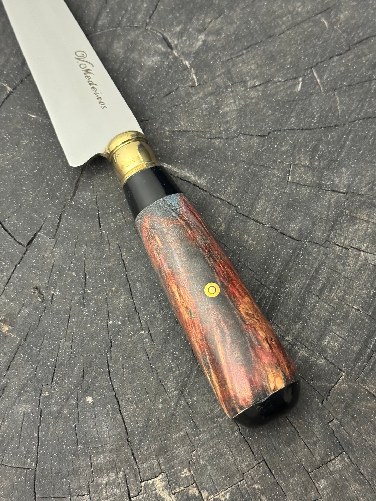5&quot; Steak Knife, Maple Burl, SS440 - 125mm