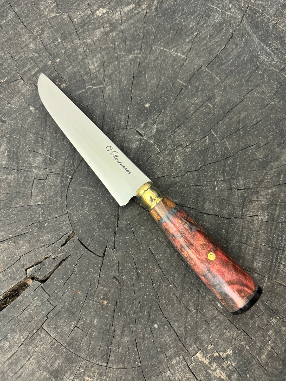 5&quot; Steak Knife, Maple Burl, SS440 - 125mm