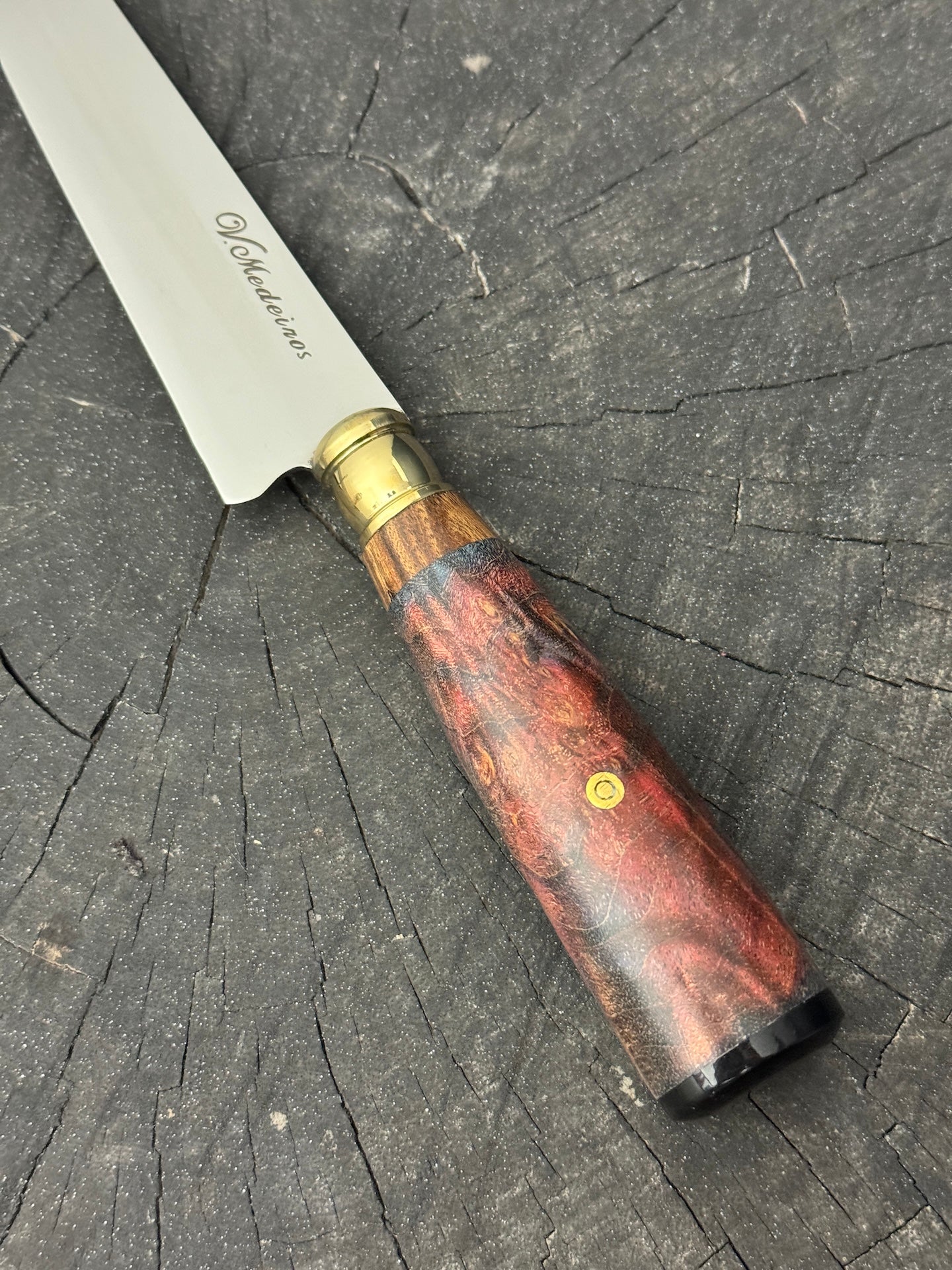 5&quot; Steak Knife, Maple Burl, SS440 - 125mm
