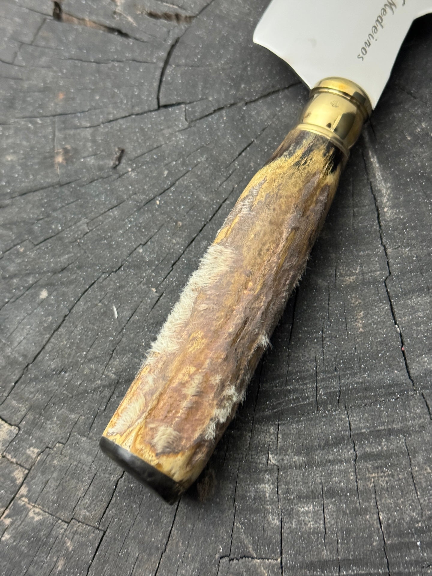 4” Skinner Knife, Deer Antler - SS420 - 105mm