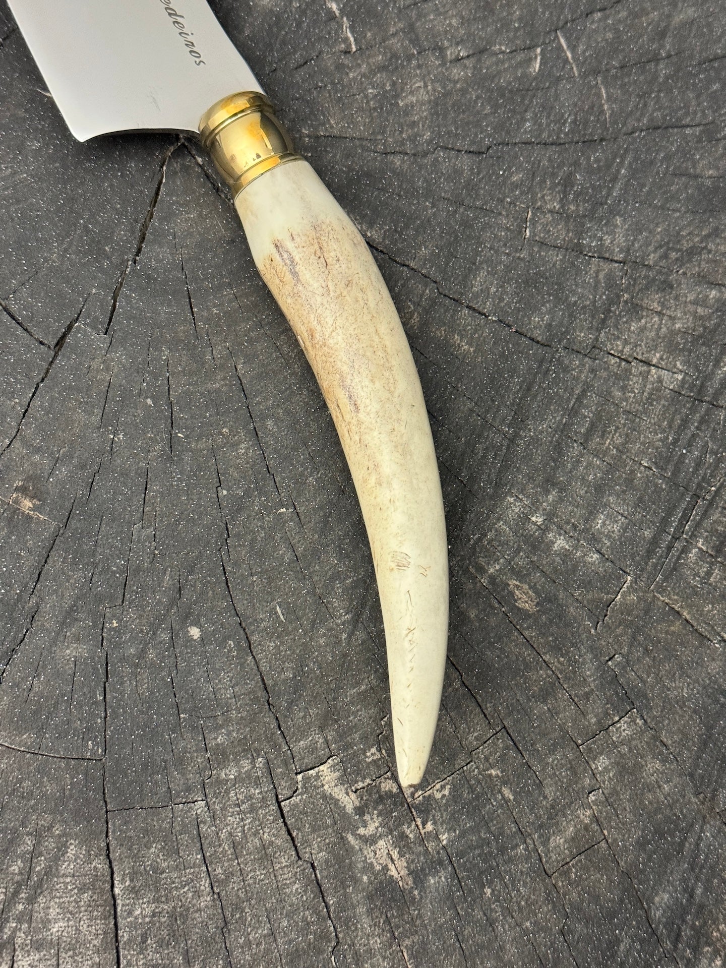 4” Skinner Knife, Deer Antler - SS420 - 105mm