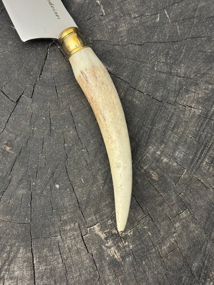 4” Skinner Knife, Deer Antler - SS420 - 105mm