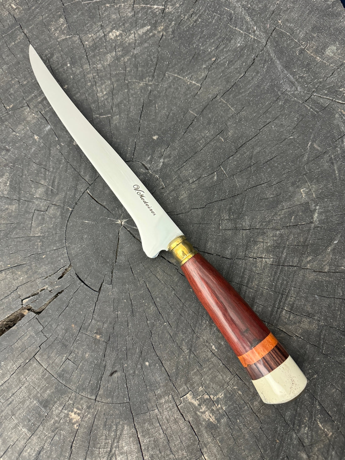 8&quot; Boning Knife, Pau Brasil Hardwood, SS420 - 200mm