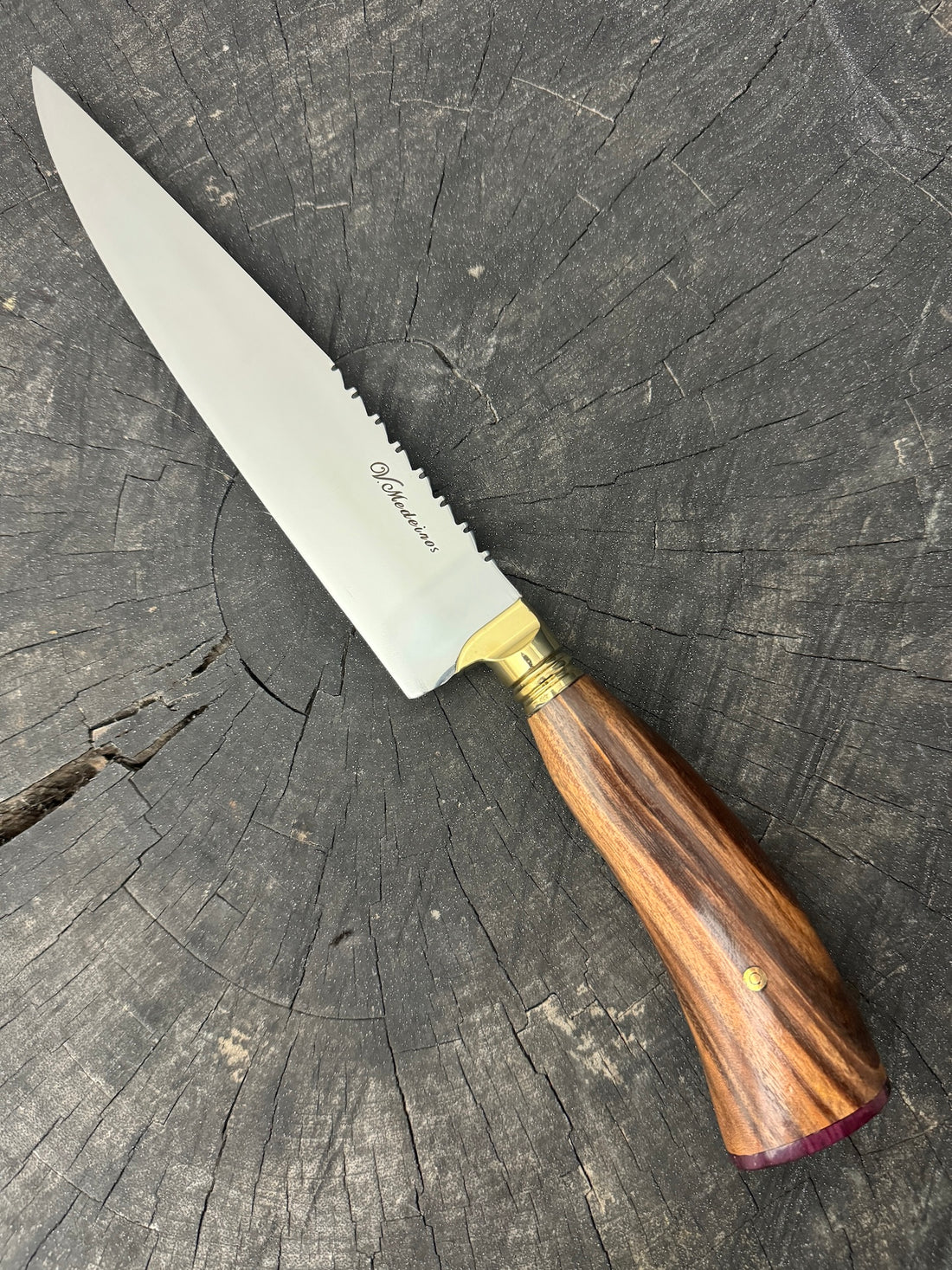 8&quot; Chef Knife, Native Hardwood, SS420 - 200mm