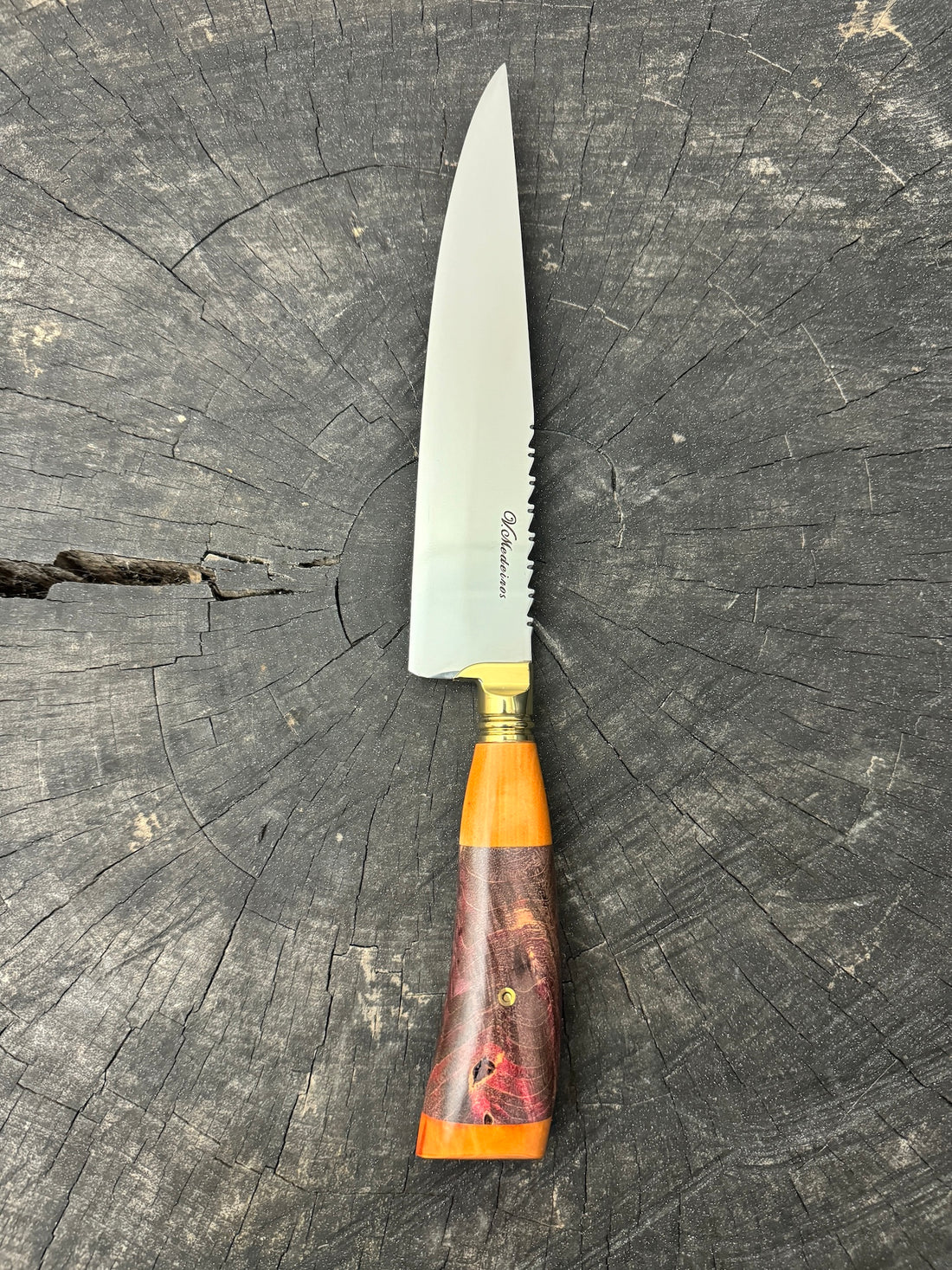 8&quot; Chef Knife, Maple Burl, SS440 - 200mm