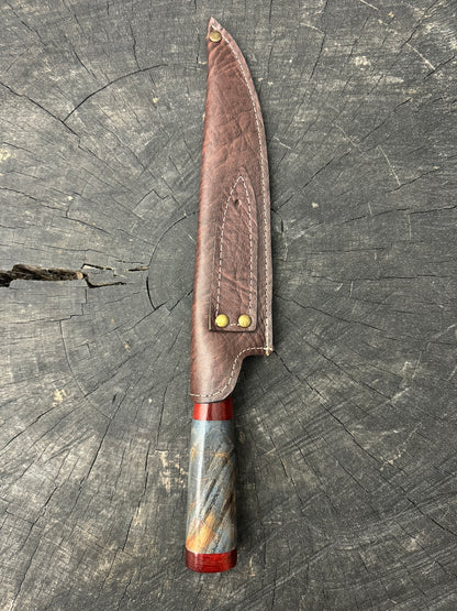 8&quot; Chef Knife, Maple Burl &amp; Pau Brasil, SS440 - 200mm