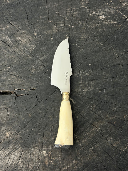 4” Skinner Knife, Ostrich Bone, SS420 - 105mm