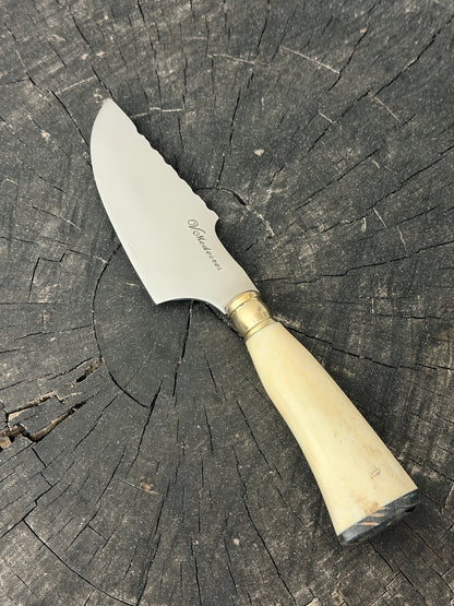4” Skinner Knife, Ostrich Bone, SS420 - 105mm