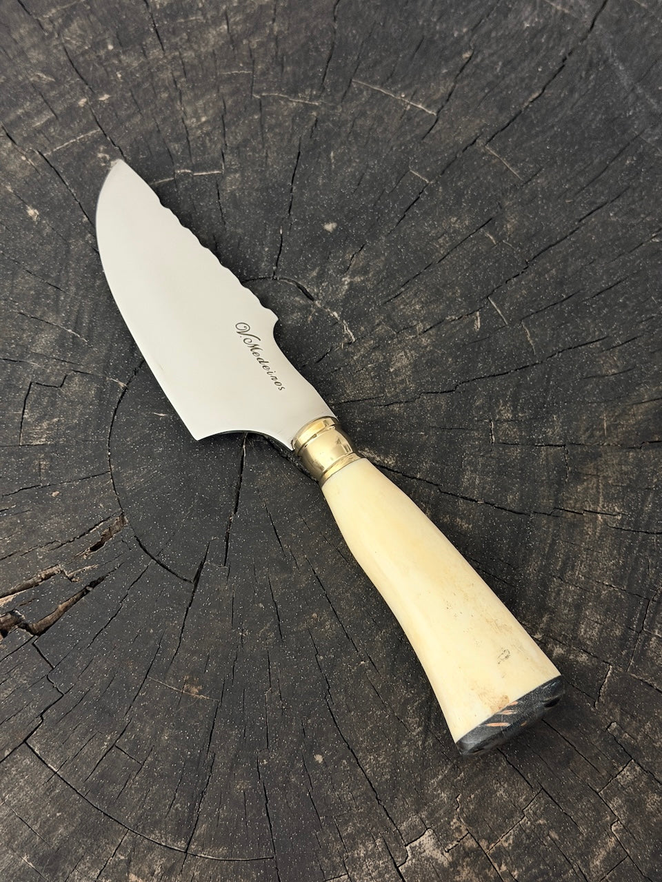 4” Skinner Knife, Ostrich Bone, SS420 - 105mm