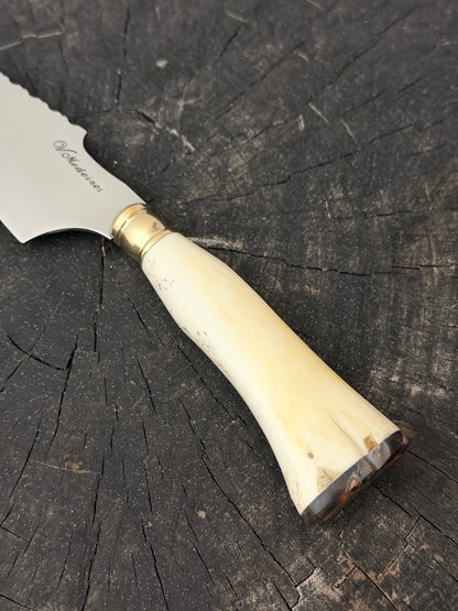 4” Skinner Knife, Ostrich Bone, SS420 - 105mm