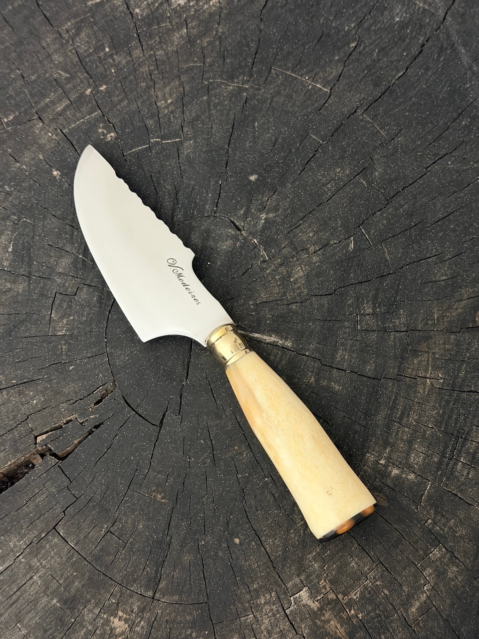 4” Skinner Knife, Ostrich Bone, SS420 - 105mm