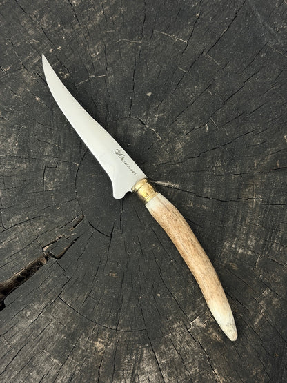 5" Boning Knife, Deer Antler, SS440 - 130mm