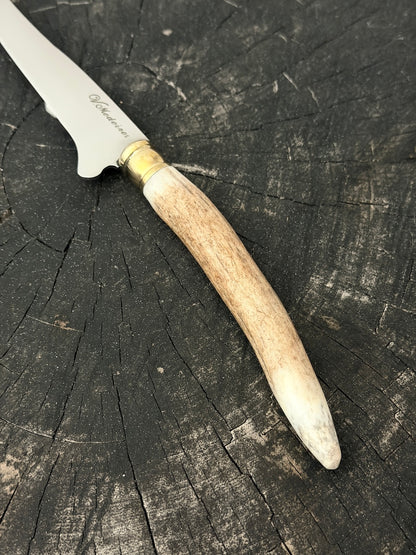 5" Boning Knife, Deer Antler, SS440 - 130mm