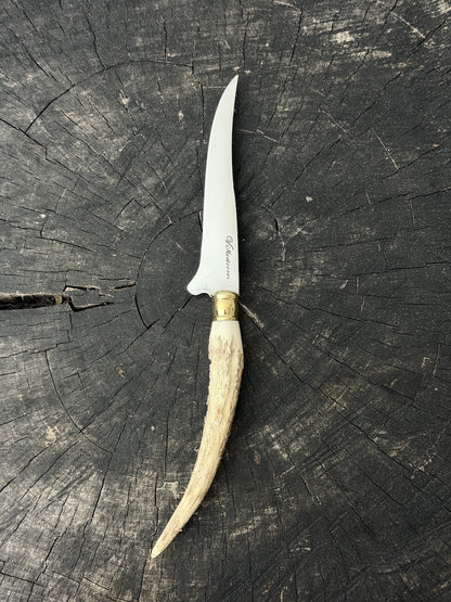 5" Boning Knife, Deer Antler, SS440 - 130mm