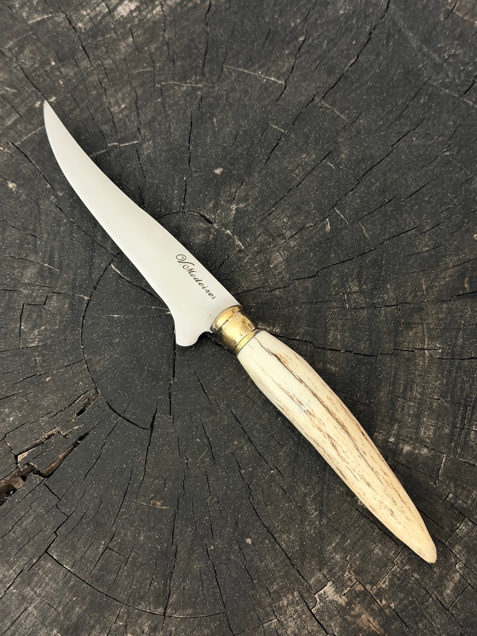 5" Boning Knife, Deer Antler, SS440 - 130mm