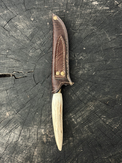 5" Boning Knife, Deer Antler, SS440 - 130mm
