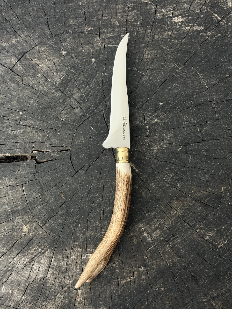 5" Boning Knife, Deer Antler, SS440 - 130mm