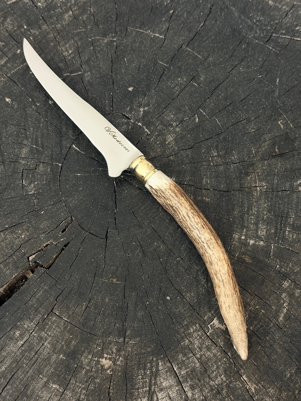 5" Boning Knife, Deer Antler, SS440 - 130mm