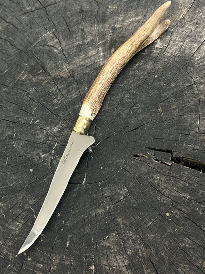 5" Boning Knife, Deer Antler, SS440 - 130mm