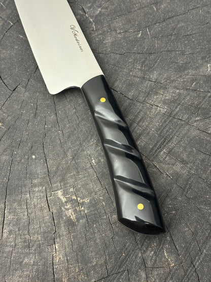 8&quot; Artisan Knife, Full Tang, Custom Block, SS440 - 190mm