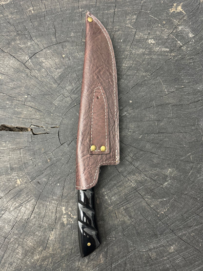8&quot; Artisan Knife, Full Tang, Custom Block, SS440 - 190mm